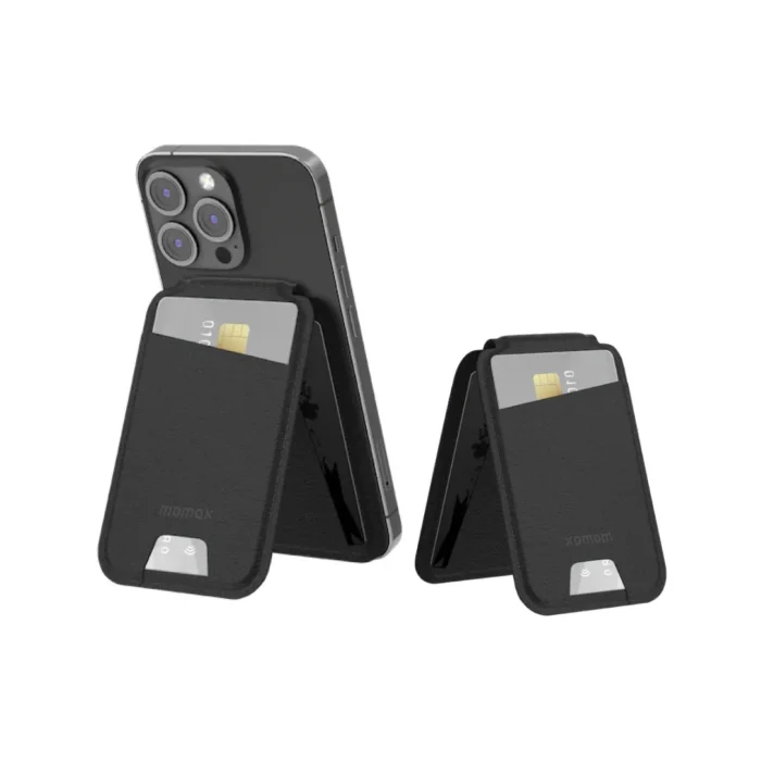 Momax Card Holder Kartu Magsafe Stand 1-Wallet - Black