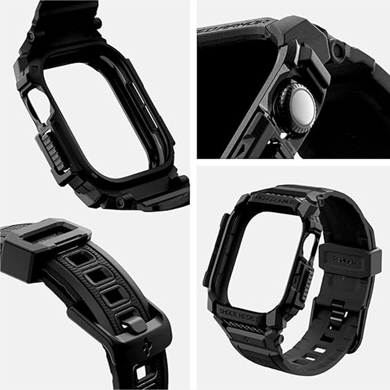 Case Strap Apple Watch 9/8/SE 2 45/44/41/40mm Spigen Rugged Armor Pro - Gambar 3