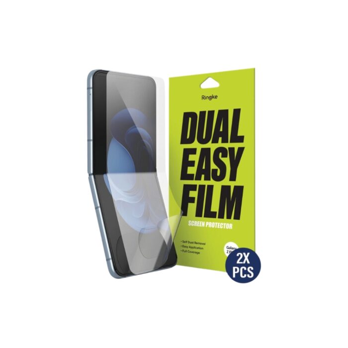 Ringke Galaxy Z Flip 4 Screen Protector Dual Easy Film - (2Pack)