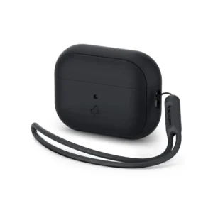 Spigen AirPods Pro 2 Case with Strap Black Silicone Fit - Black