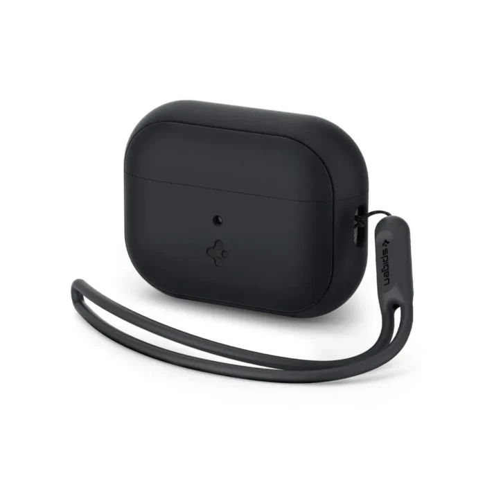 Spigen AirPods Pro 2 Case with Strap Black Silicone Fit - Black