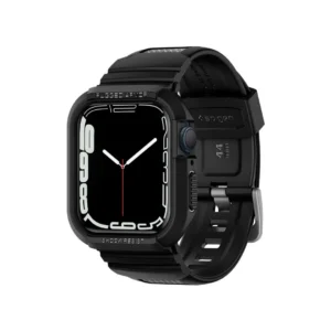 Spigen Apple Watch 45mm / 44mm (Series 9 / 8 / 7 / 6 / 5 / 4 / SE 2 / SE 1) Case Strap Rugged Armor Pro - Black