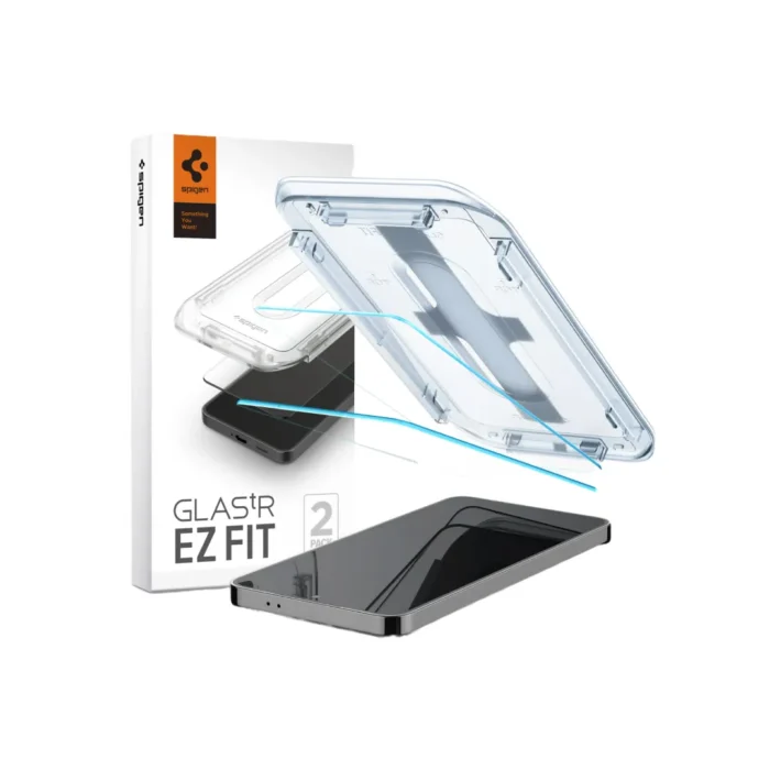 Spigen Galaxy S24 Ultra Tempered Glass with Tray 2 Pack GlastR EZ Fit - Transparency