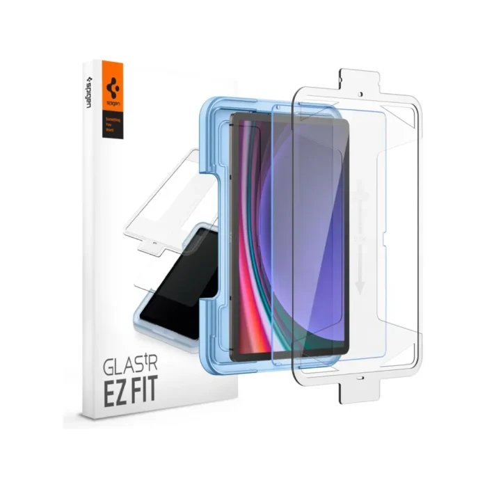 Spigen Galaxy Tab S10 FE S9 FE S9 Tempered Glass with Tray 1 Pack GlastR EZ Fit - Transparency Spigen Galaxy Tab S10 FE S9 FE S9 Tempered Glass with Tray 1 Pack GlastR EZ Fit - Transparency