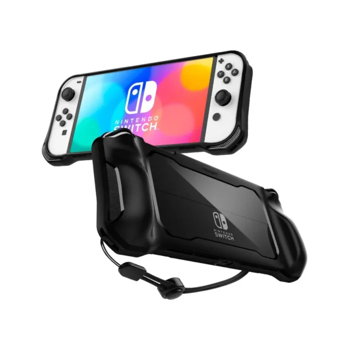 Spigen Nintendo Switch OLED Case Rugged Armor - Matte Black