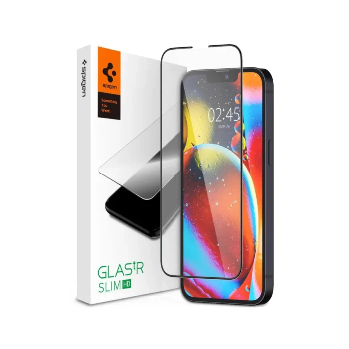 Spigen iPhone 14 Plus / 13 Pro Max Tempered Glass Full Cover 1 Pack GlastR Slim - Black