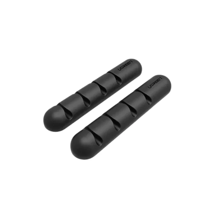 UGREEN Cable Organizer Clips Rubber 2 Pack - Black