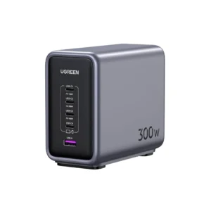 UGREEN Desktop Charger 300W GaN 1A 4C + Cable USB C to USB C Nexode - Grey
