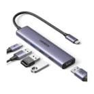 UGREEN Hub 5 in 1 USB C to 3A 1C 1HDMI - Space Gray