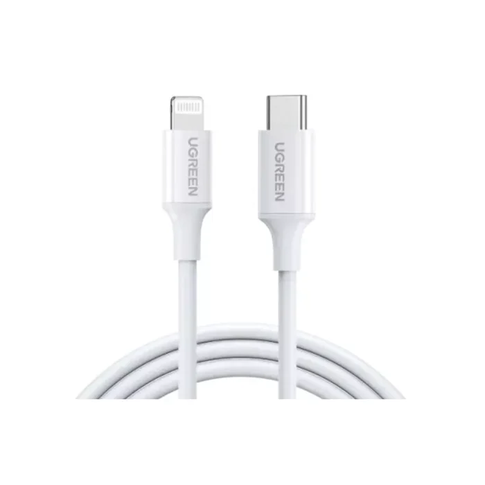 UGREEN Kabel Charger Lightning - USB C 3A 1m - White