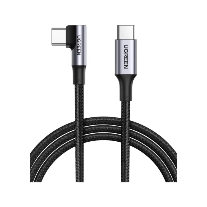 UGREEN Kabel Charger USB C - USB C 100W Gaming Braided 1m - Black UGREEN Kabel Charger USB C - USB C 100W Gaming Braided 1m - Black