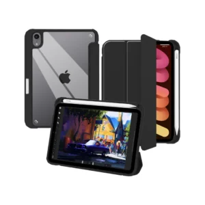 Octagoods iPad Air 13" (2025 / 2024) Case Pen Slot Hybrid Silicone - Matte Black