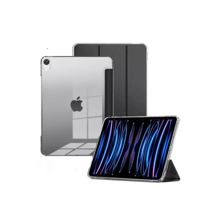 Octagoods iPad Air 13 (2025 : 2024) Case Trifold Flip Cover - Clear black Octagoods iPad Air 13" (2025 / 2024) Case Trifold Flip Cover - Clear black