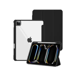 Octagoods iPad Pro 13" (2025 / 2024) Case Pen Slot Hybrid Silicone - Clear