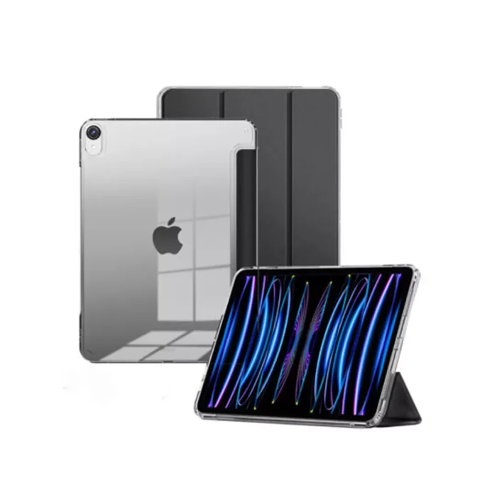 Octagoods iPad Pro 13" (2025 / 2024) Case Trifold Flip Cover - Clear black