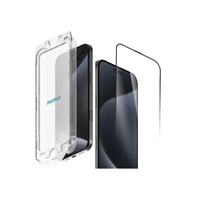 Momax iPhone 16 Pro Max Tempered Glass GlassPro+ Ultra Clear HD - Transparent Black Momax iPhone 16 Pro Max Tempered Glass GlassPro+ Ultra Clear HD - Transparent Black