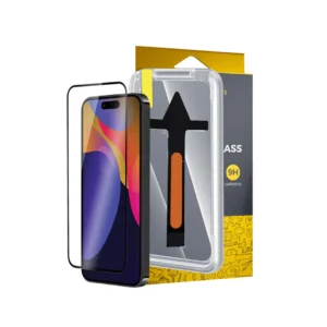 Octagoods iPhone 16 Pro Max Tempered Glass Full Cover with Tray - Clear