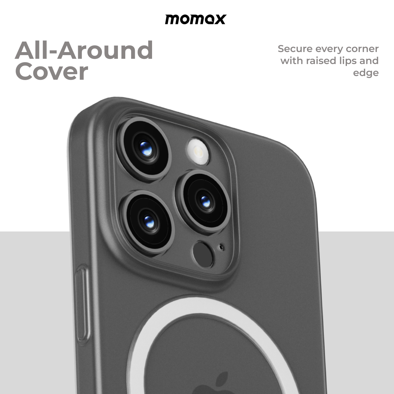 Momax Case iPhone 16 Pro Max Plus 16e CaseForm Lite Magnetic MagSafe Hybrid Slim Thin Clear Cover Casing - Gambar 5