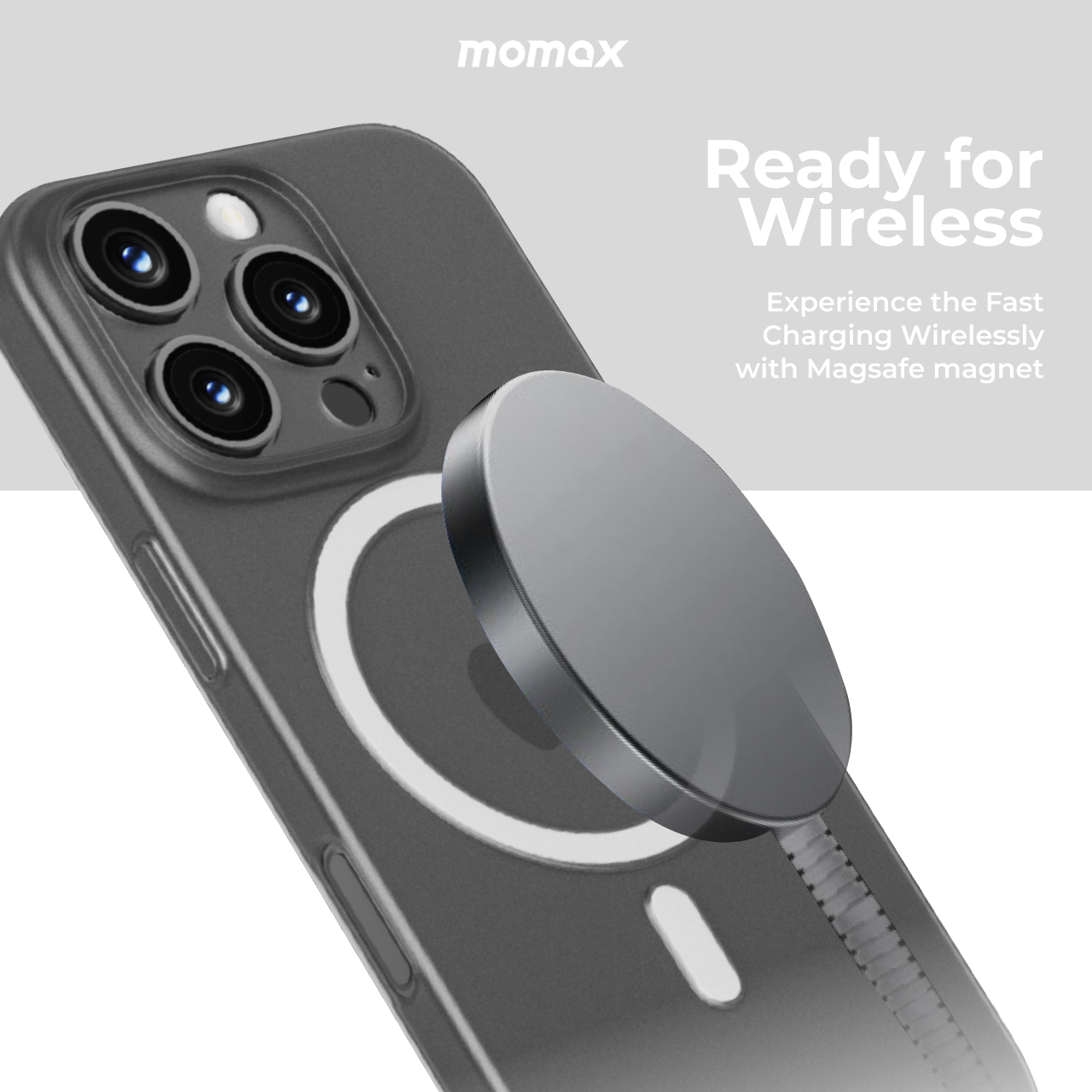 Momax Case iPhone 16 Pro Max Plus 16e CaseForm Lite Magnetic MagSafe Hybrid Slim Thin Clear Cover Casing - Gambar 6