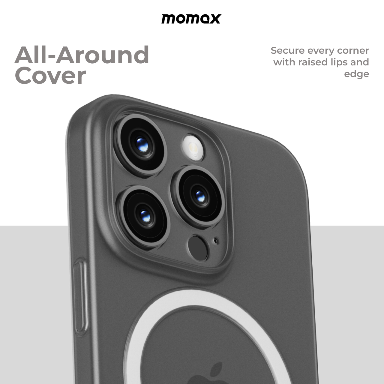Momax Case iPhone 16 Pro Max Plus 16e CaseForm Lite Magnetic MagSafe Hybrid Slim Thin Clear Cover Casing - Gambar 7