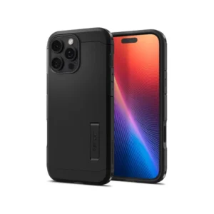 Spigen iPhone 16 Pro Max Case Stand Magsafe Tough Armor T MagFit - Black