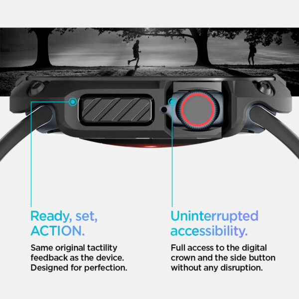 Case Apple Watch Series 10 46mm/42mm Spigen Tough Armor Anti Shock Scratch Shockproof iWatch Casing - Gambar 3