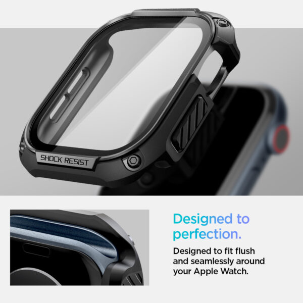 Case Apple Watch Series 10 46mm/42mm Spigen Tough Armor Anti Shock Scratch Shockproof iWatch Casing - Gambar 5