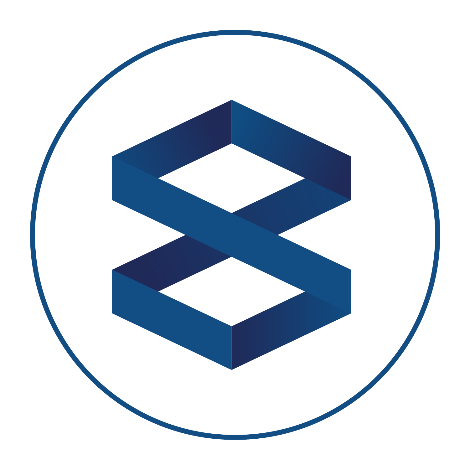 icon Unicase Putih biru