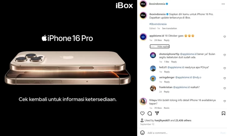 Apple Enthusiast, Catat Tanggal Rilis iPhone 16 di Indonesia dan Perkiraan Harganya!