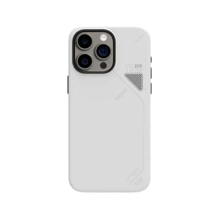 Aulumu iPhone 15 Pro Max Case Vegan Leather - White