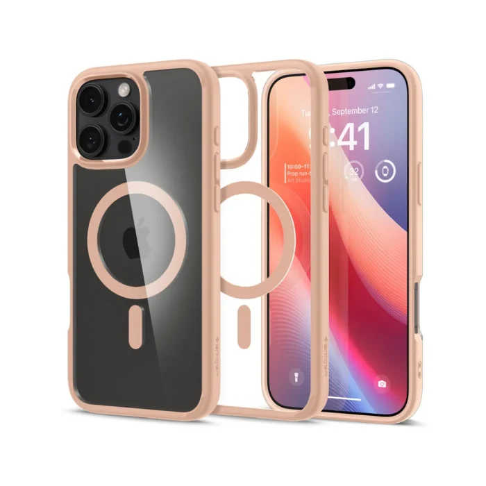 Spigen iPhone 16 Pro Max Case Magsafe Ultra Hybrid MagFit - Rose Titanium
