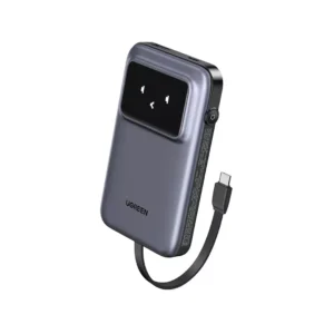 UGREEN Powerbank Built in Kabel Charger USB C 1A 1C 10000mAh 30W Uno - Gray