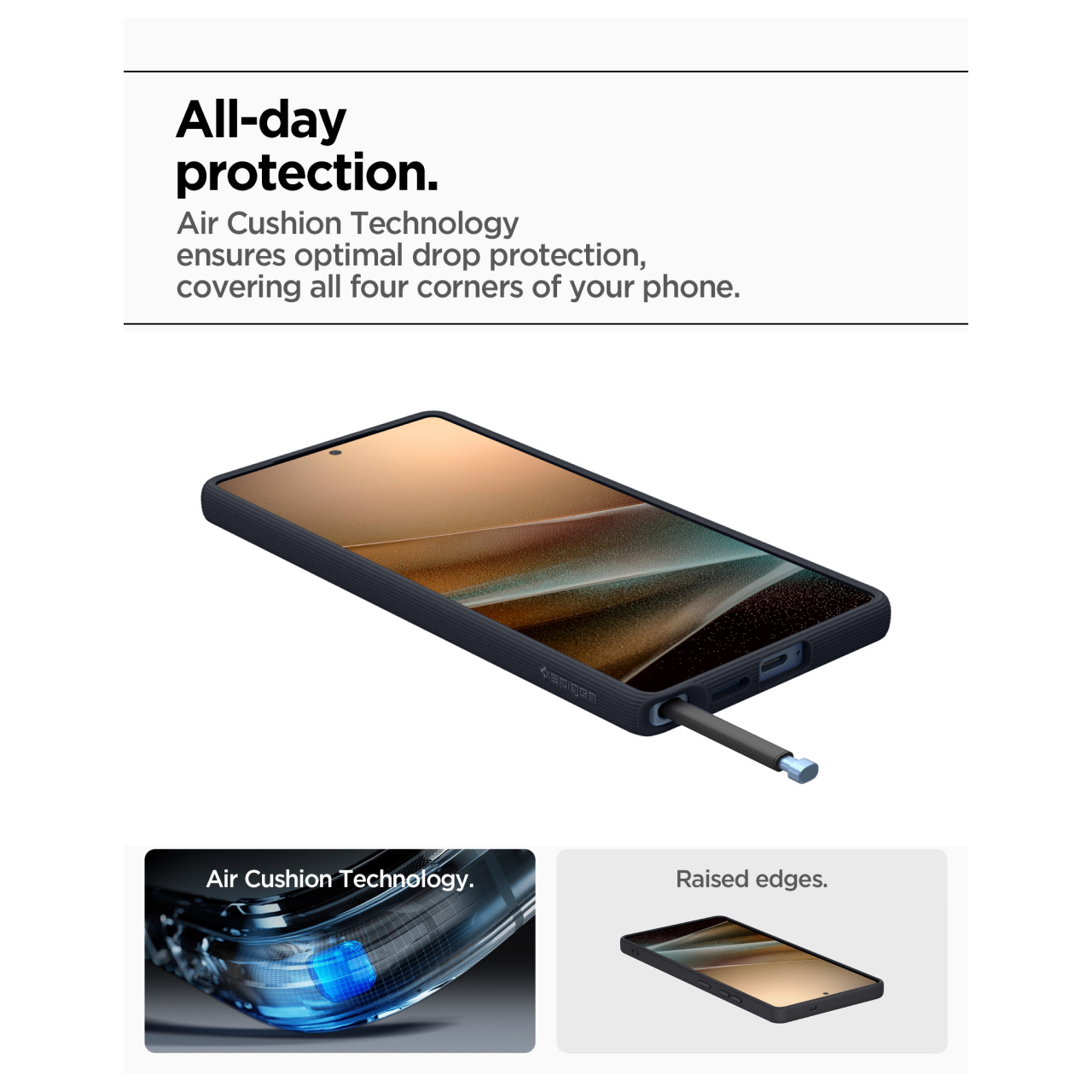 Case Samsung Galaxy S25 Ultra Plus Spigen Parallax 3D Magnetic MagFit Anti Crack Shock Hybrid Casing - Gambar 4