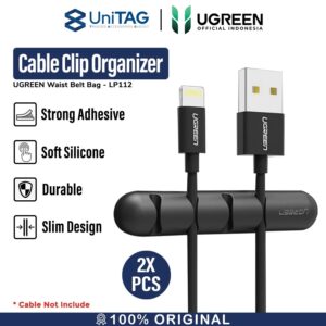 Cable Clip UGREEN Holder Organizer Silikon Penjepit / Perapi Kabel