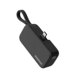 Momax Powerbank 3 in 1 1-Power Mini 5000mAh (+ 2 USB C Cable ) - Black