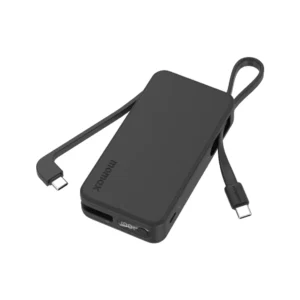 Momax Powerbank Dual Built-in USB C Cable 10000mAh 1-Power Vital+ - Black