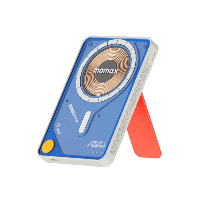 Momax Powerbank Magsafe Stand Built in Kabel Charger USB C 5000mAh 1-Power X Pro - Gundam White IP131GDW Momax Powerbank Magsafe Stand Built in Kabel Charger USB C 5000mAh 1-Power X Pro - Gundam White IP131GDW