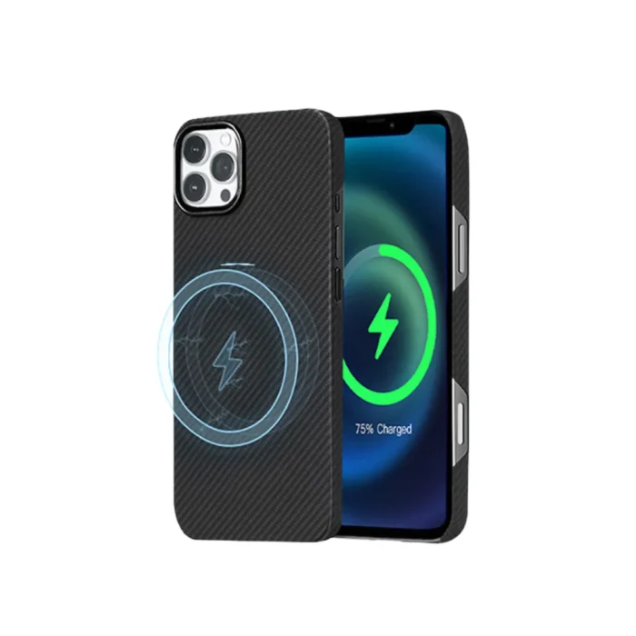 Octagoods iPhone 16 Pro Case Carbon Aramid Magsafe - Black