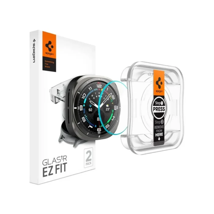 Spigen Galaxy Watch Ultra Tempered Glass with Tray 2 Pack GlastR EZ Fit - Transparency Spigen Galaxy Watch Ultra Tempered Glass with Tray 2 Pack GlastR EZ Fit - Transparency