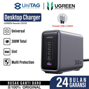 Desktop Charger Station UGREEN Nexode 300W USB A Type C Power Adaptor