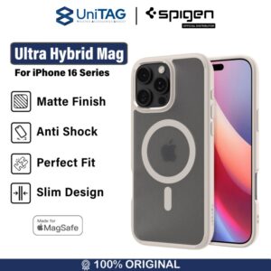 Case iPhone 16 Series Pro Max Plus Spigen Ultra Hybrid MagFit MagSafe Slim Clear Anti Shock Casing