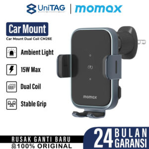 Car Holder Charger Momax Q.Mount Smart 6 Mount Wireless Charging 15W