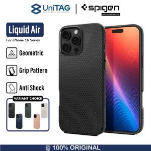 Case iPhone 16 Series Pro Max Plus Spigen Liquid Air Matte Soft Cover Casing Anti Slip Shock Crack