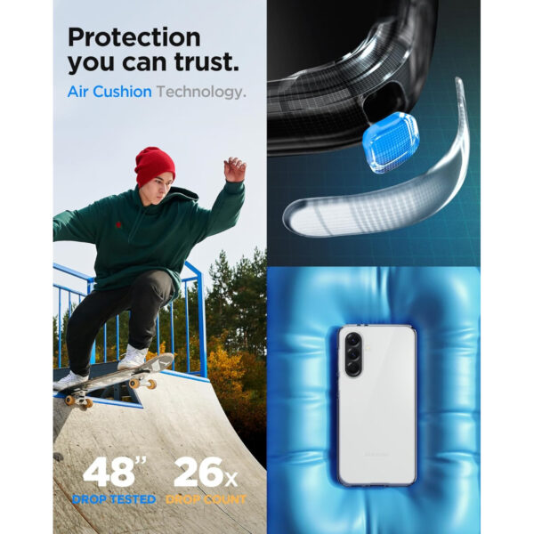 Case Samsung Galaxy A56 Spigen Liquid Crystal Softcase Clear TPU Transparan Casing - Gambar 4