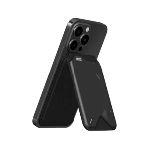 Aulumu Card Holder Magsafe Flip Wallet & Stand - Black