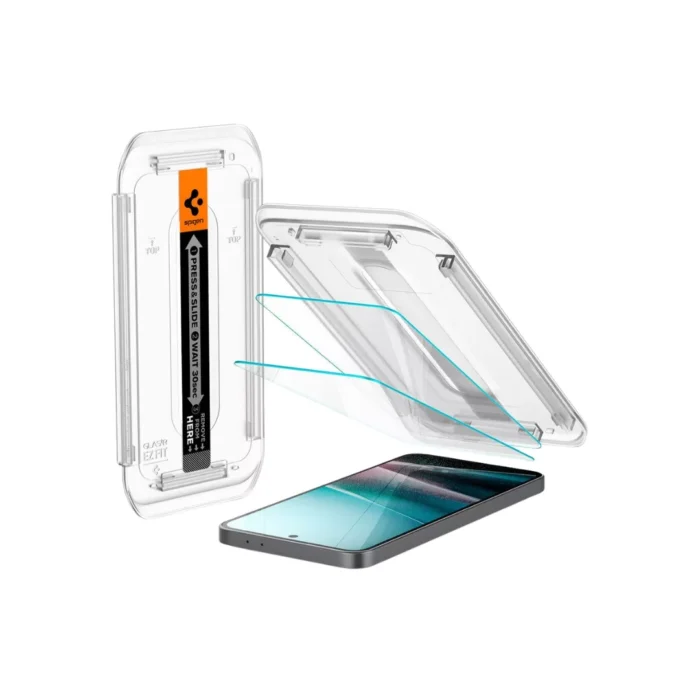 Spigen Galaxy A36 5G Tempered Glass with Tray 2 Pack GlastR EZ Fit - Transparency