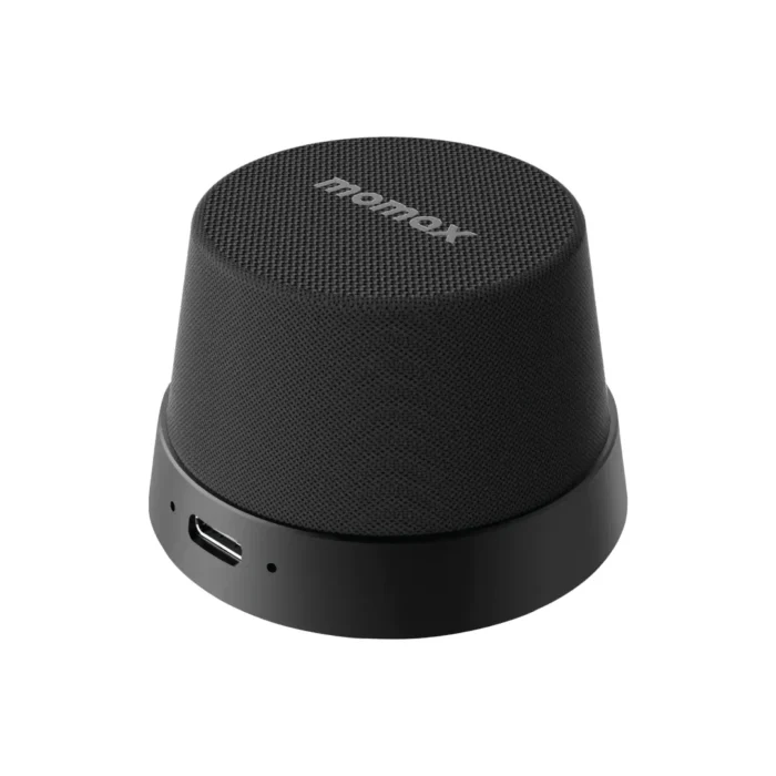 Momax Wireless Speaker 1-VibeGo Magnetic Portable True Wireless Speaker - Black