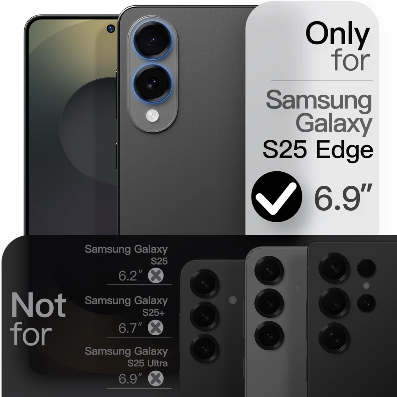 Case Samsung S25 Edge Octagoods Super Slim Hardcase Camera Cover Anti Scratch Matte Clear Casing - Gambar 2