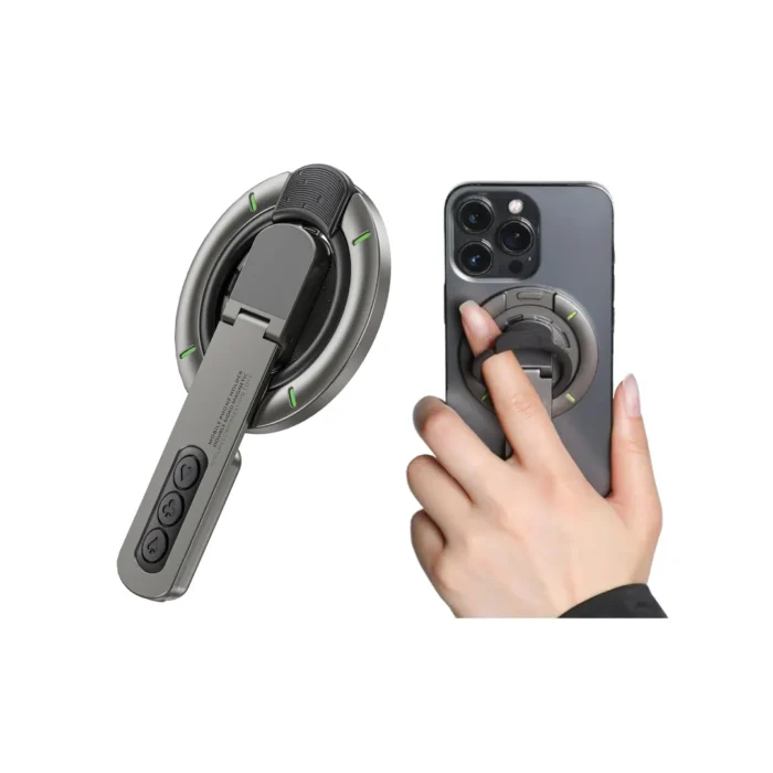 Octagoods Phone Holder Magsafe 2 in 1 Stand with Fingger Grip - Gray Octagoods Phone Holder Magsafe 2 in 1 Stand with Fingger Grip - Gray