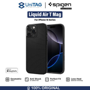 Case iPhone 16 Pro Max Spigen Liquid Air T Magfit MagSafe Camera Control Modern Pattern Matte Softcase Casing
